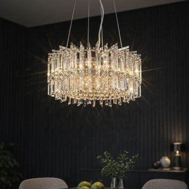 Kryształowa Lampa Amanda Chrom - Połączenie Klasyki z Nowoczesnością